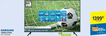 Carrefour SAMSUNG LED TV UE85CU7100 ref. 7022358 aanbieding