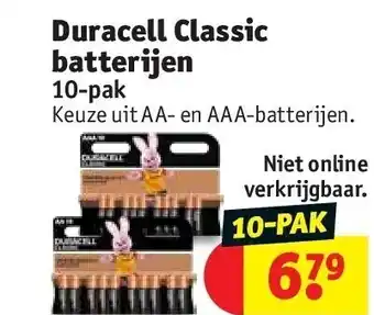 Kruidvat Duracell Classic batterijen aanbieding