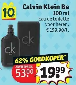 Kruidvat Calvin Klein Be aanbieding