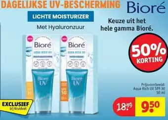 Kruidvat Aqua Rich UV SPF 30 50 ml aanbieding