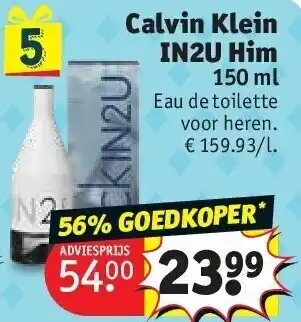 Kruidvat Calvin Klein IN2U Him aanbieding