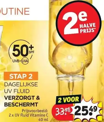 Kruidvat UV Fluid Vitamine C 40 ml aanbieding