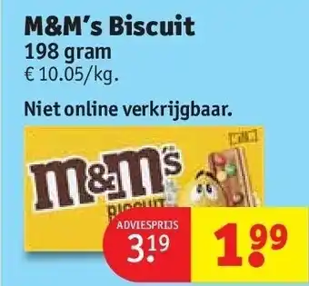 Kruidvat M&M’s Biscuit aanbieding