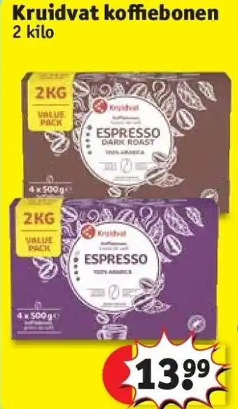 Kruidvat Kruidvat koffiebonen aanbieding