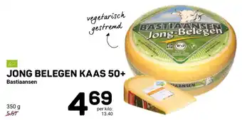 Ekoplaza Bastiaansen Jong Belegen kaas 50+ 350g aanbieding
