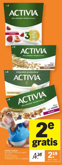 Albert Heijn Activia 4-packs aanbieding