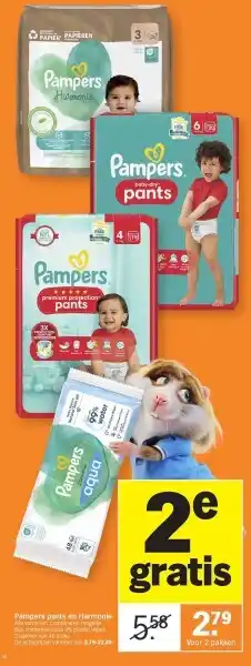 Albert Heijn Pampers pants en Harmonie aanbieding