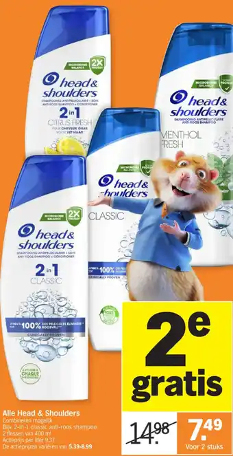 Albert Heijn Alle Head & Shoulders aanbieding