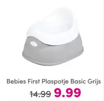 Baby & Tiener Bebies First Plaspotje Basic Grijs aanbieding