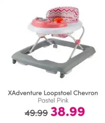 Baby & Tiener XAdventure Loopstoel Chevron Pastel Pink aanbieding