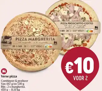 Delhaize Verse pizza aanbieding