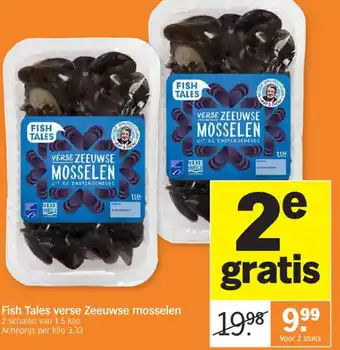 Albert Heijn Fish Tales verse Zeeuwse mosselen aanbieding