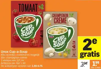 Albert Heijn Unox Cup-a-Soup aanbieding