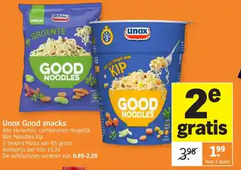 Albert Heijn Unox Good snacks aanbieding