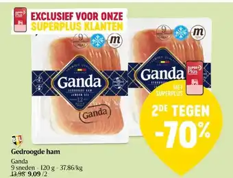 Delhaize Gedroogde ham aanbieding