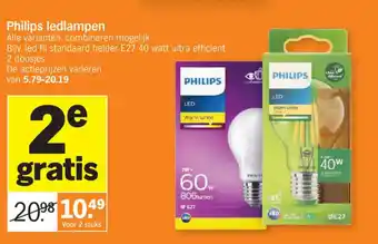 Albert Heijn Philips ledlampen aanbieding