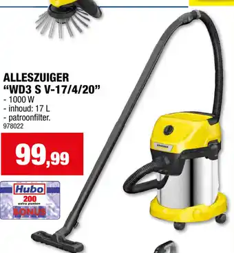 Hubo KÄRCHER ALLESZUIGER WD3 S V17/14/20 aanbieding