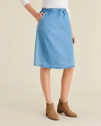 Jupe - Toile chambray, pur coton