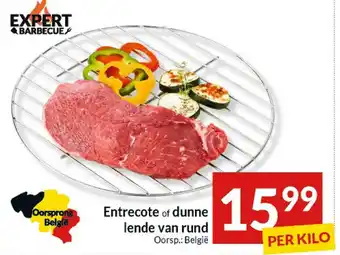 Intermarché Entrecote of dunne lende van rund aanbieding