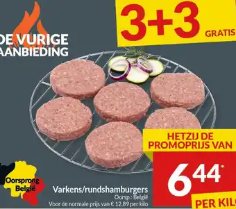 Intermarché Varkens/rundshamburgers aanbieding