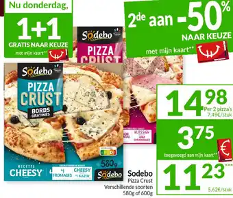 Intermarché Sodebo Pizza Crust aanbieding