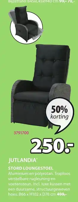 Jysk JUTLANDIA STORD LOUNGESTOEL aanbieding