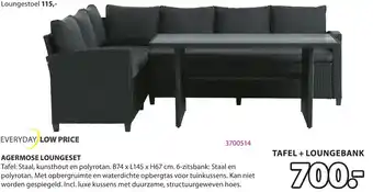 Jysk AGERMOSE LOUNGESET aanbieding