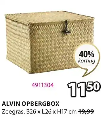 Jysk ALVIN OPBERGBOX aanbieding