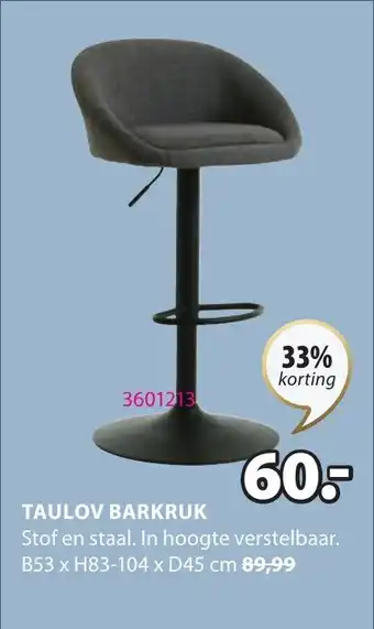 Jysk TAULOV BARKRUK aanbieding