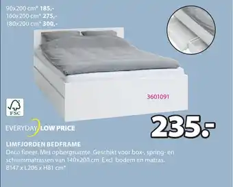 Jysk LIMFJORDEN BEDFRAME aanbieding