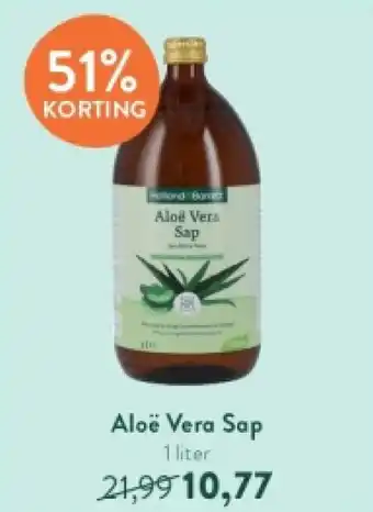 Holland & Barrett Aloë Vera Sap 1 liter aanbieding