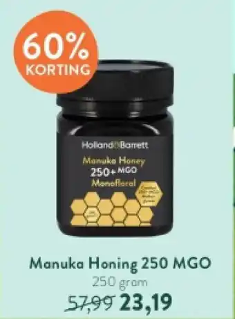 Holland & Barrett Manuka Honing 250 MGO 250 gram aanbieding