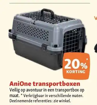 Maxi Zoo AniOne transportboxen aanbieding