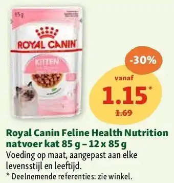 Maxi Zoo Royal Canin Feline Health Nutrition natvoer kat 85 g - 12 x 85 g aanbieding