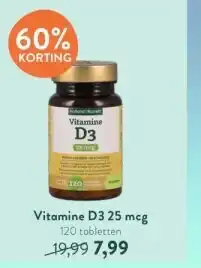 Holland & Barrett Vitamine D3 25 mcg 120 tabletten aanbieding