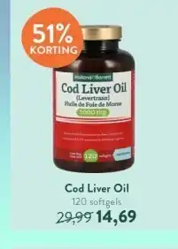 Holland & Barrett Cod Liver Oil 120 softgels aanbieding