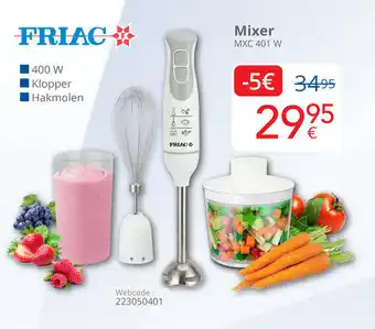 Eldi FRIAC Mixer MXC 401 W aanbieding