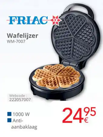 Eldi FRIAC Wafelijzer WM-7007 aanbieding