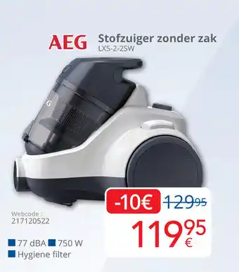 Eldi AEG Stofzuiger zonder zak LX5 2 2SW aanbieding