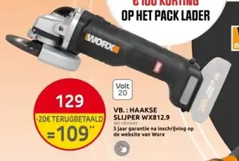Brico VB.: HAAKSE SLIJPER WX812.9 aanbieding