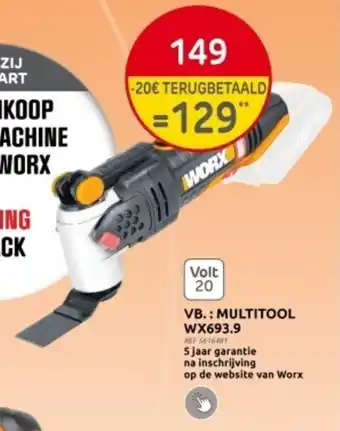 Brico VB.: MULTITOOL WX693.9 aanbieding