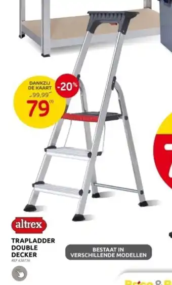 Brico TRAPLADDER DOUBLE DECKER aanbieding