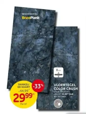 Brico VLOERTEGEL COLOR CRUSH aanbieding