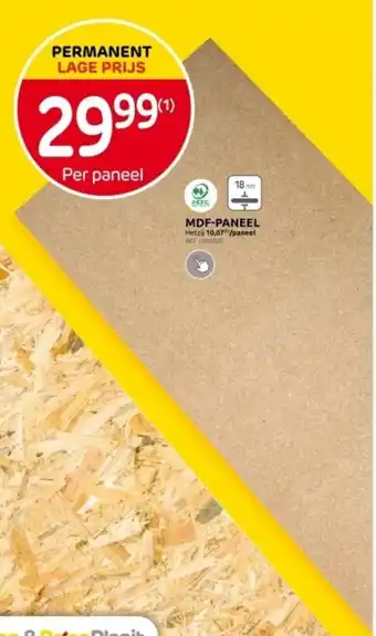 Brico MDF-PANEEL aanbieding