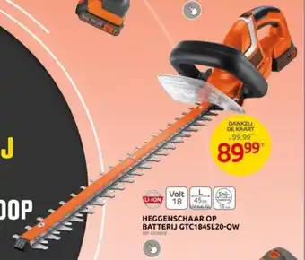 Brico HEGGENSCHAAR OP BATTERIJ GTC1845L20-QW aanbieding