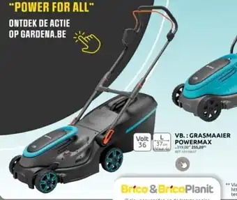 Brico VB.: GRASMAAIER POWERMAX aanbieding