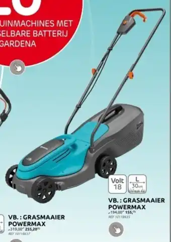 Brico VB.: GRASMAAIER POWERMAX aanbieding
