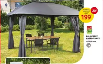 Brico ZONNETENT GAZEBO BRIZE aanbieding