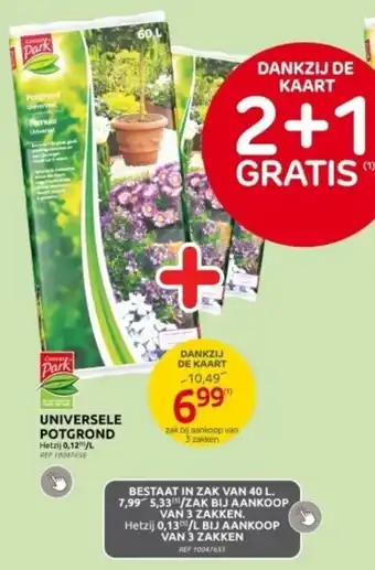 Brico UNIVERSELE POTGROND aanbieding