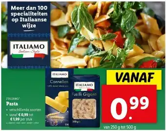 Lidl Pasta aanbieding